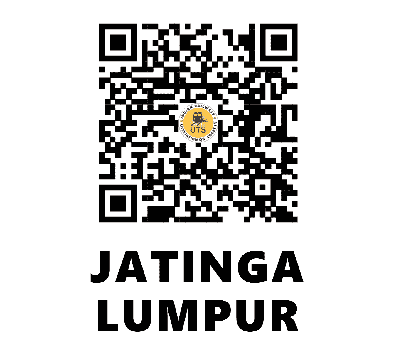 UTS QR Code for JATINGA LUMPUR - JGLP - NF (ASSAM)