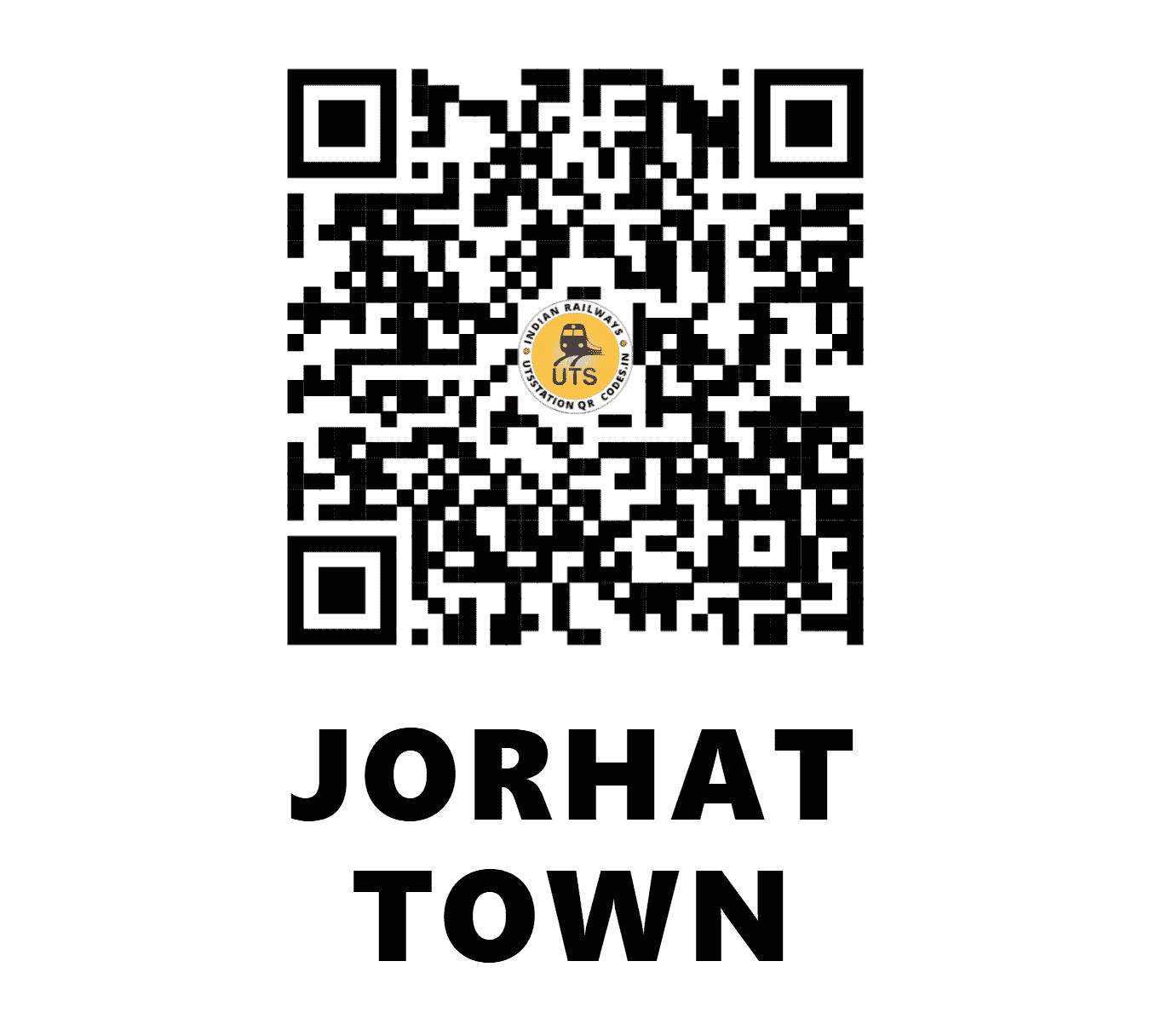 UTS QR Code for JORHAT TOWN - JTTN - NF (ASSAM)
