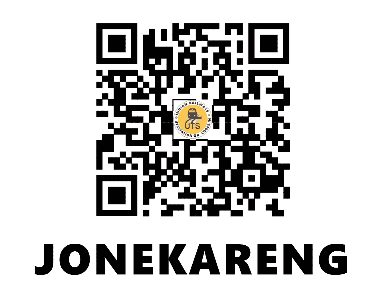 UTS QR Code for JONEKARENG - JYK - NF (ASSAM)