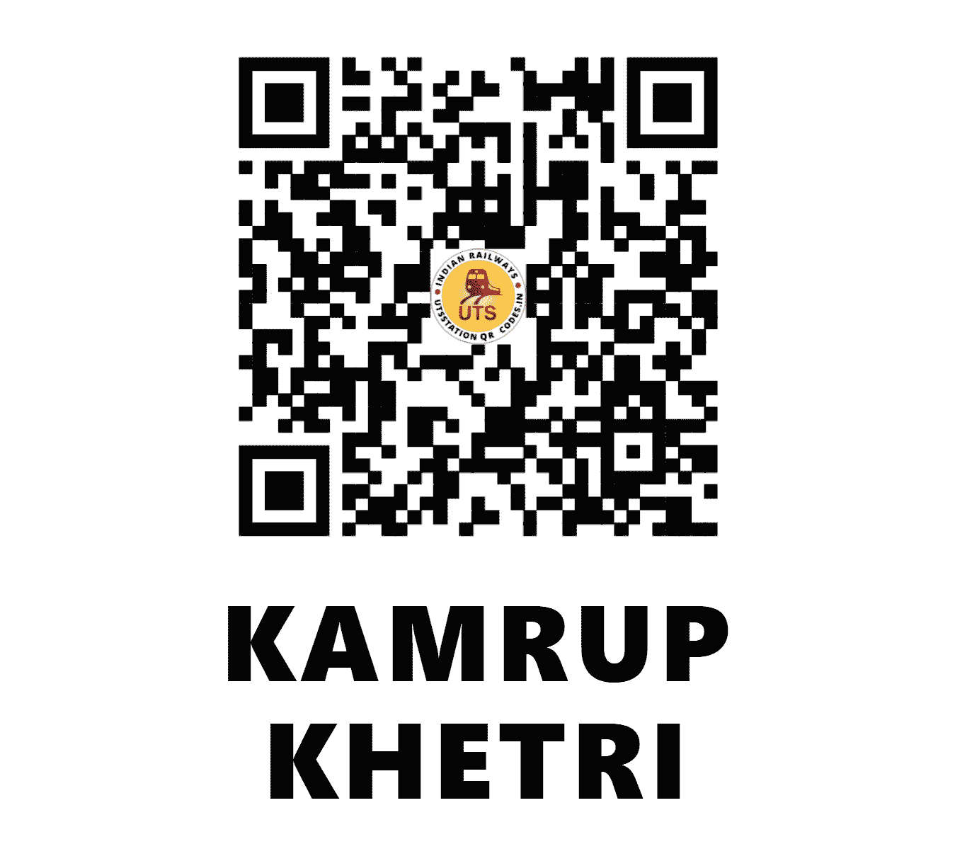 UTS QR Code for KAMRUP KHETRI - KKET - NF (ASSAM)