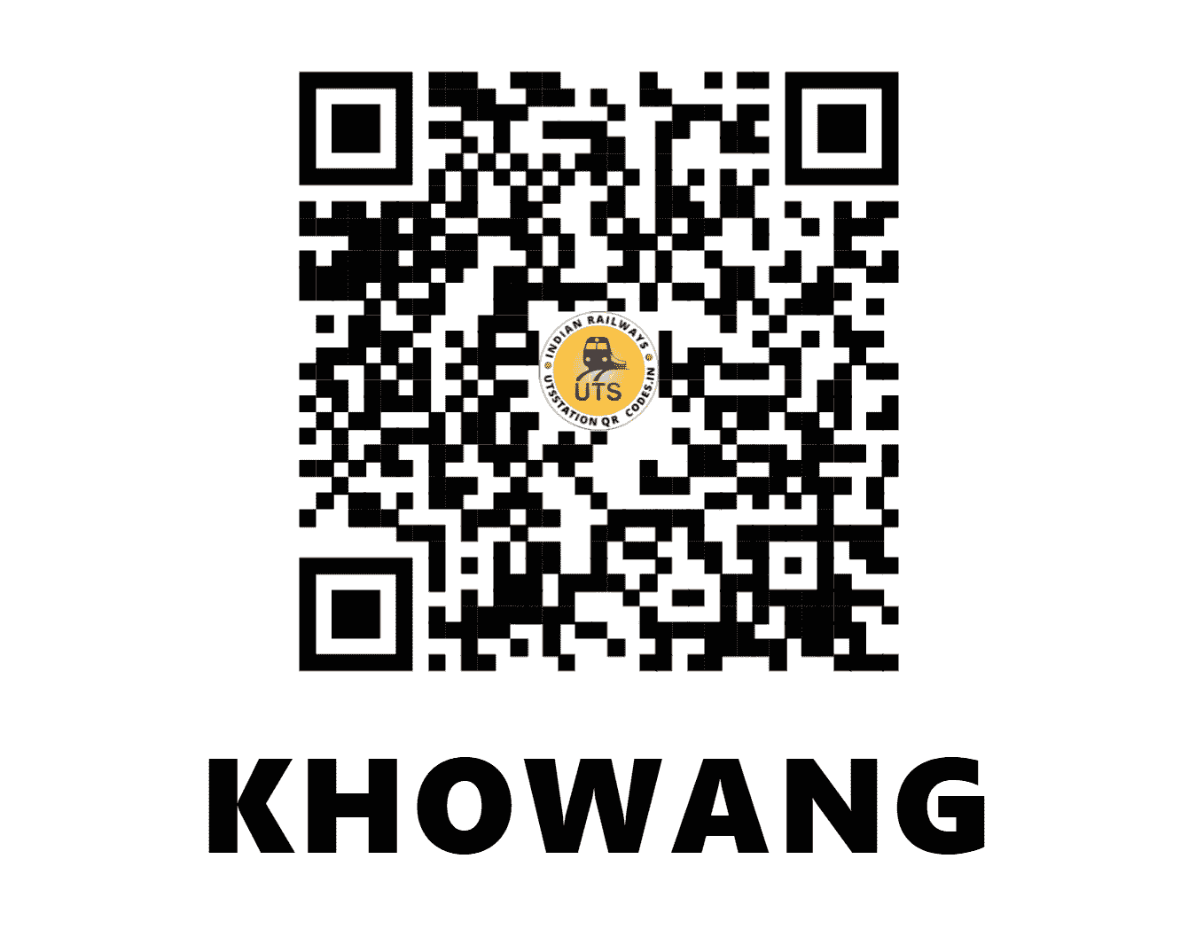 UTS QR Code for KHOWANG - KOWN - NF (ASSAM)