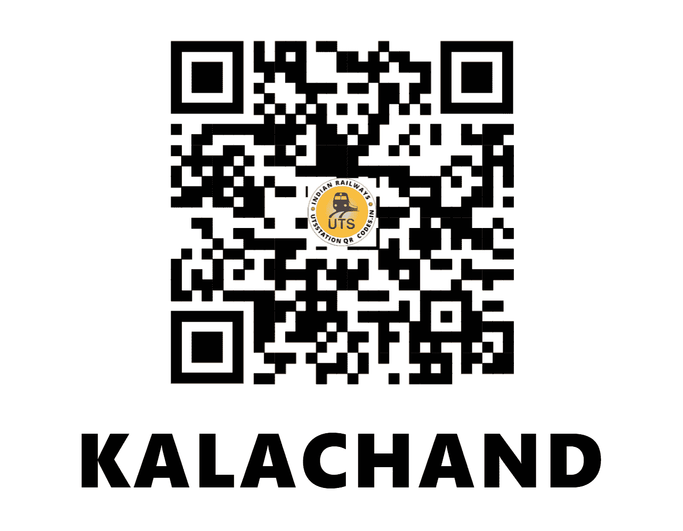 UTS QR Code for KALACHAND - KQI - NF (ASSAM)
