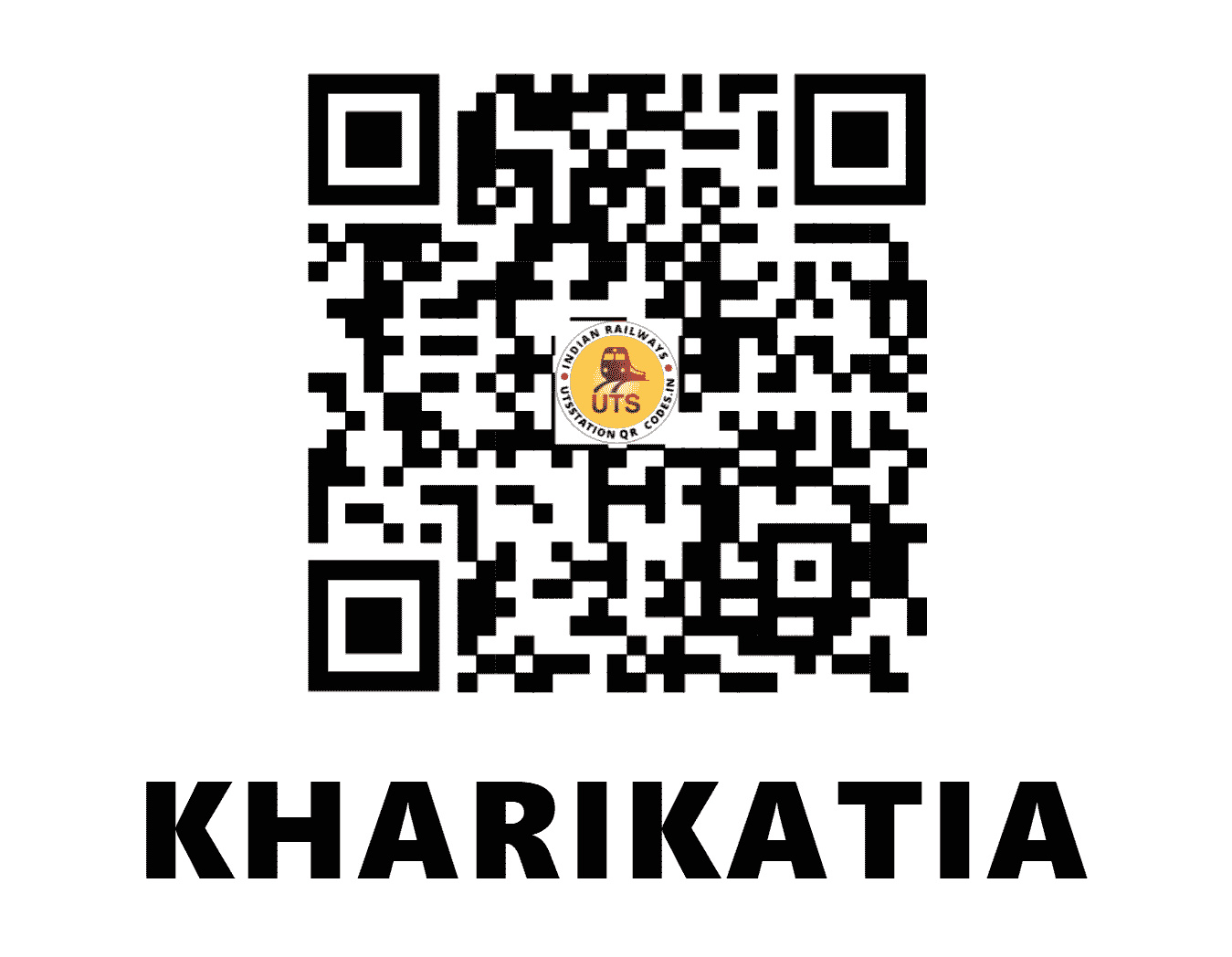 UTS QR Code for KHARIKATIA - KQY - NF (ASSAM)