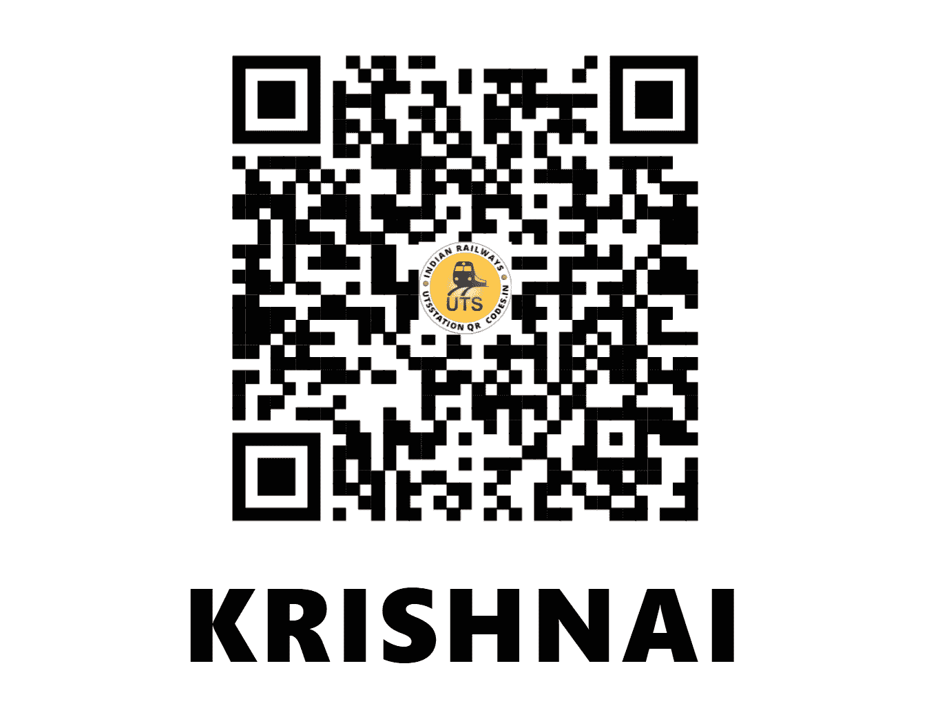 UTS QR Code for KRISHNAI - KRNI - NF (ASSAM)