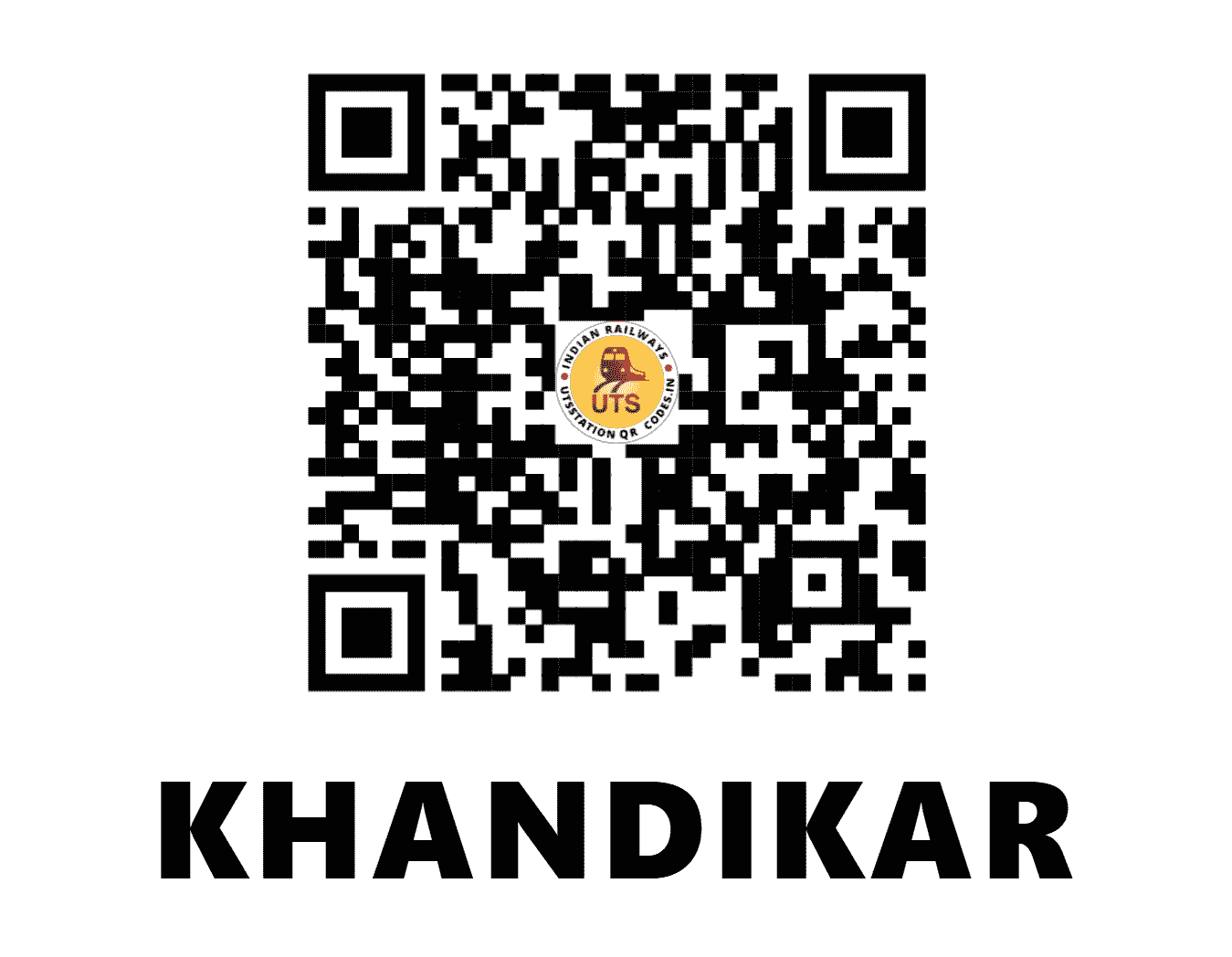 UTS QR Code for KHANDIKAR - KYO - NF (ASSAM)