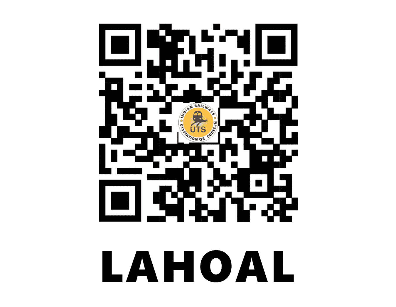 UTS QR Code for LAHOAL - LHL - NF (ASSAM)