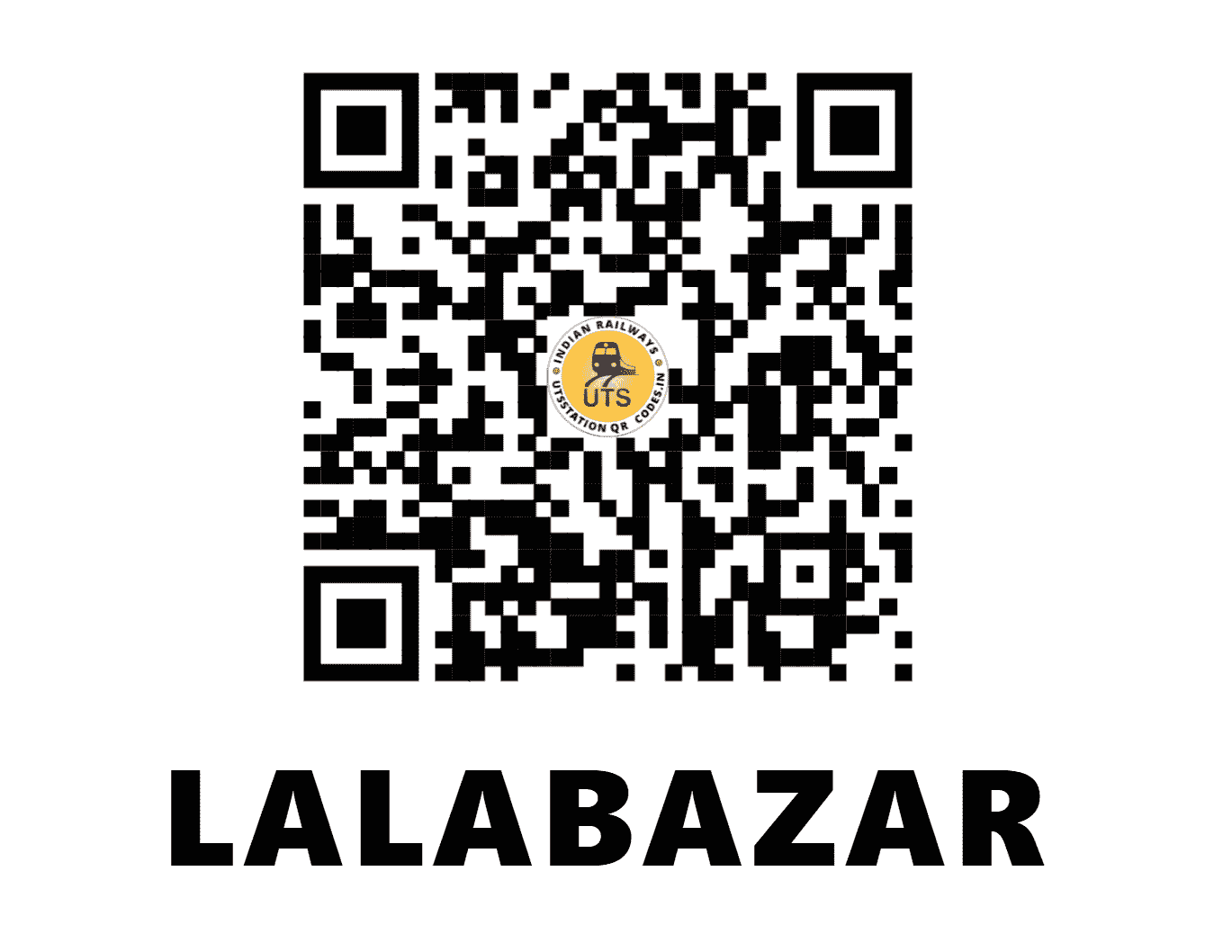 UTS QR Code for LALABAZAR - LLBR - NF (ASSAM)
