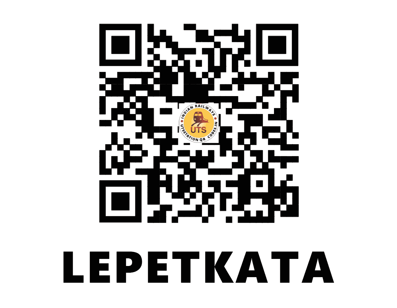 UTS QR Code for LEPETKATA - LPK - NF (ASSAM)