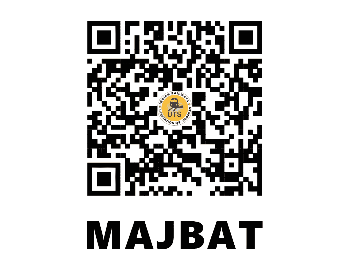 UTS QR Code for MAJBAT - MJBT - NF (ASSAM)