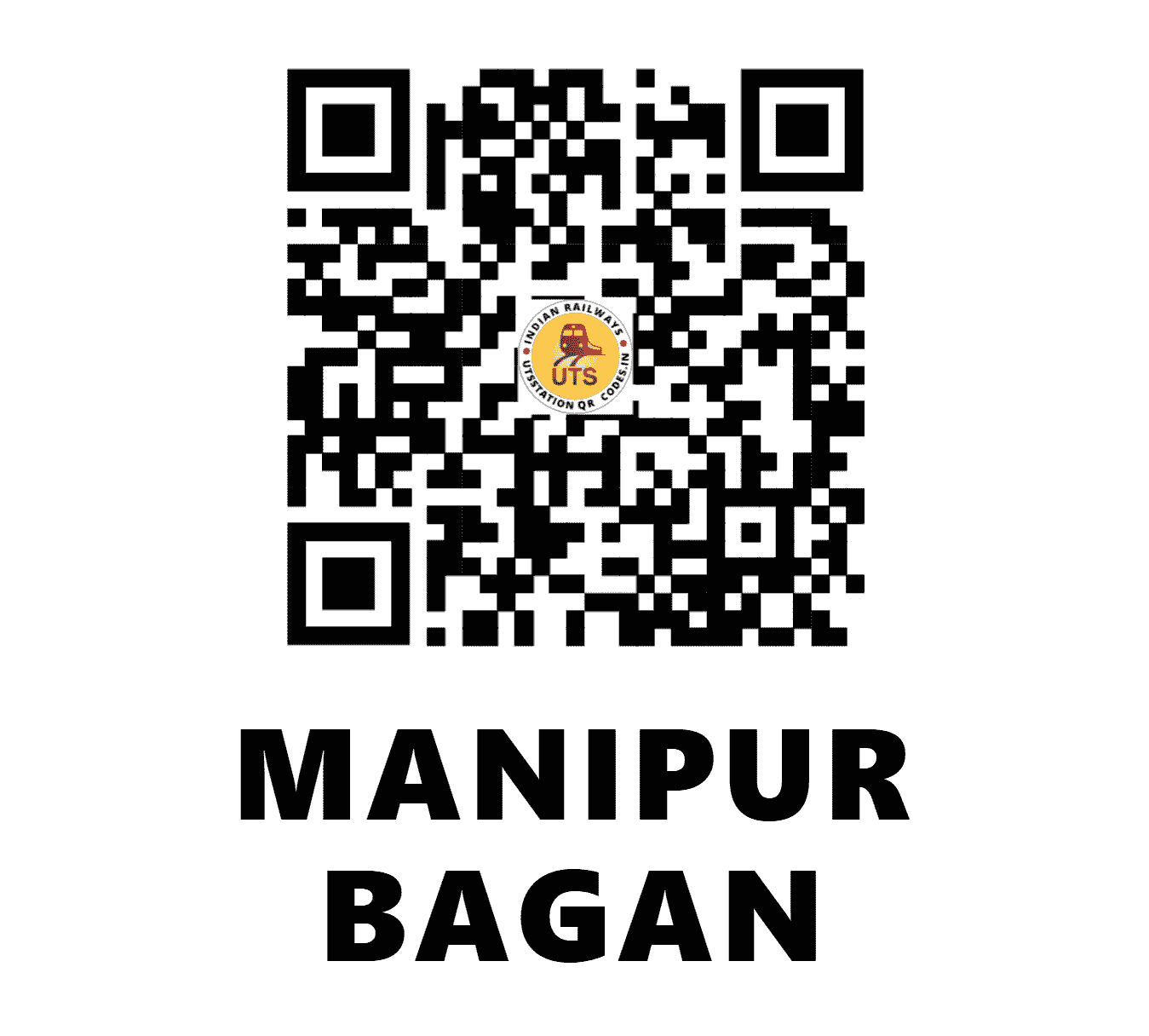 UTS QR Code for MANIPUR BAGAN - MOAR - NF (ASSAM)