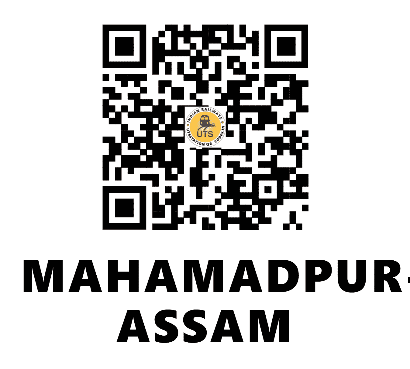 UTS QR Code for MAHAMADPUR-ASSAM - MPRA - NF (ASSAM)