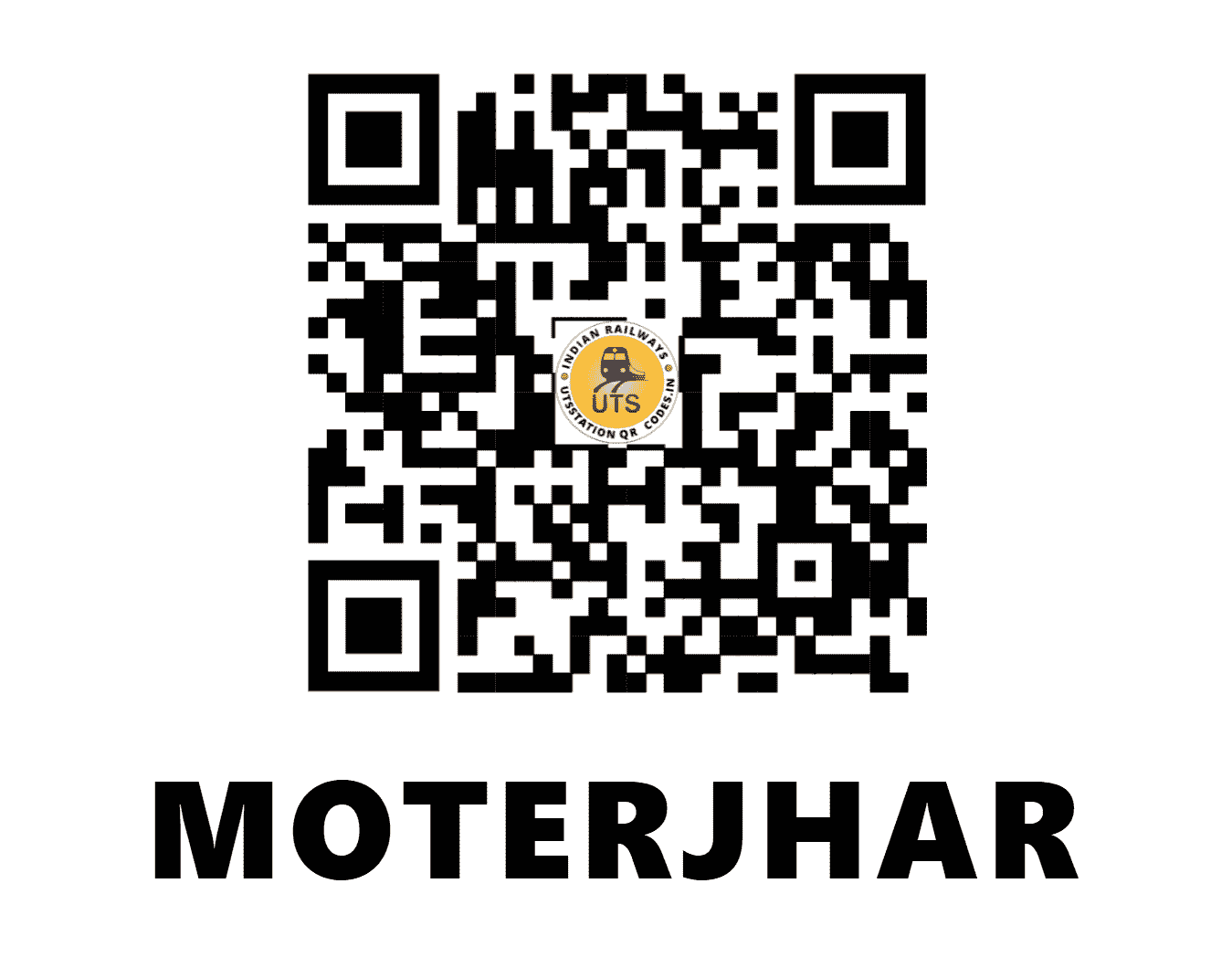 UTS QR Code for MOTERJHAR - MTJR - NF (ASSAM)
