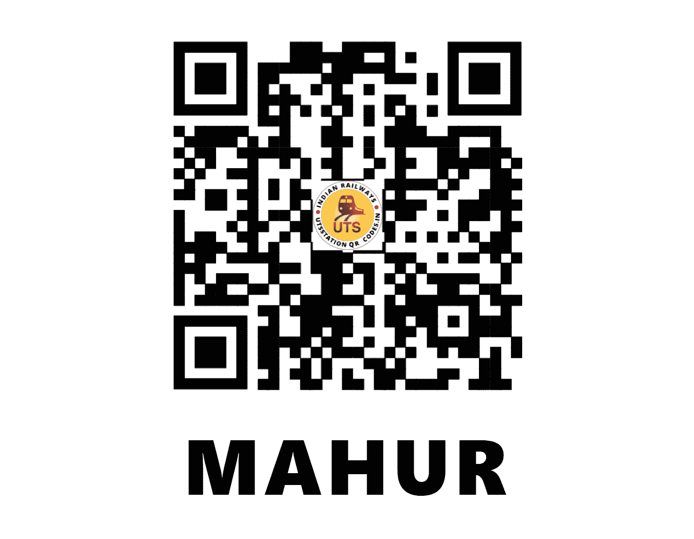 UTS QR Code for MAHUR - MXR - NF (ASSAM)