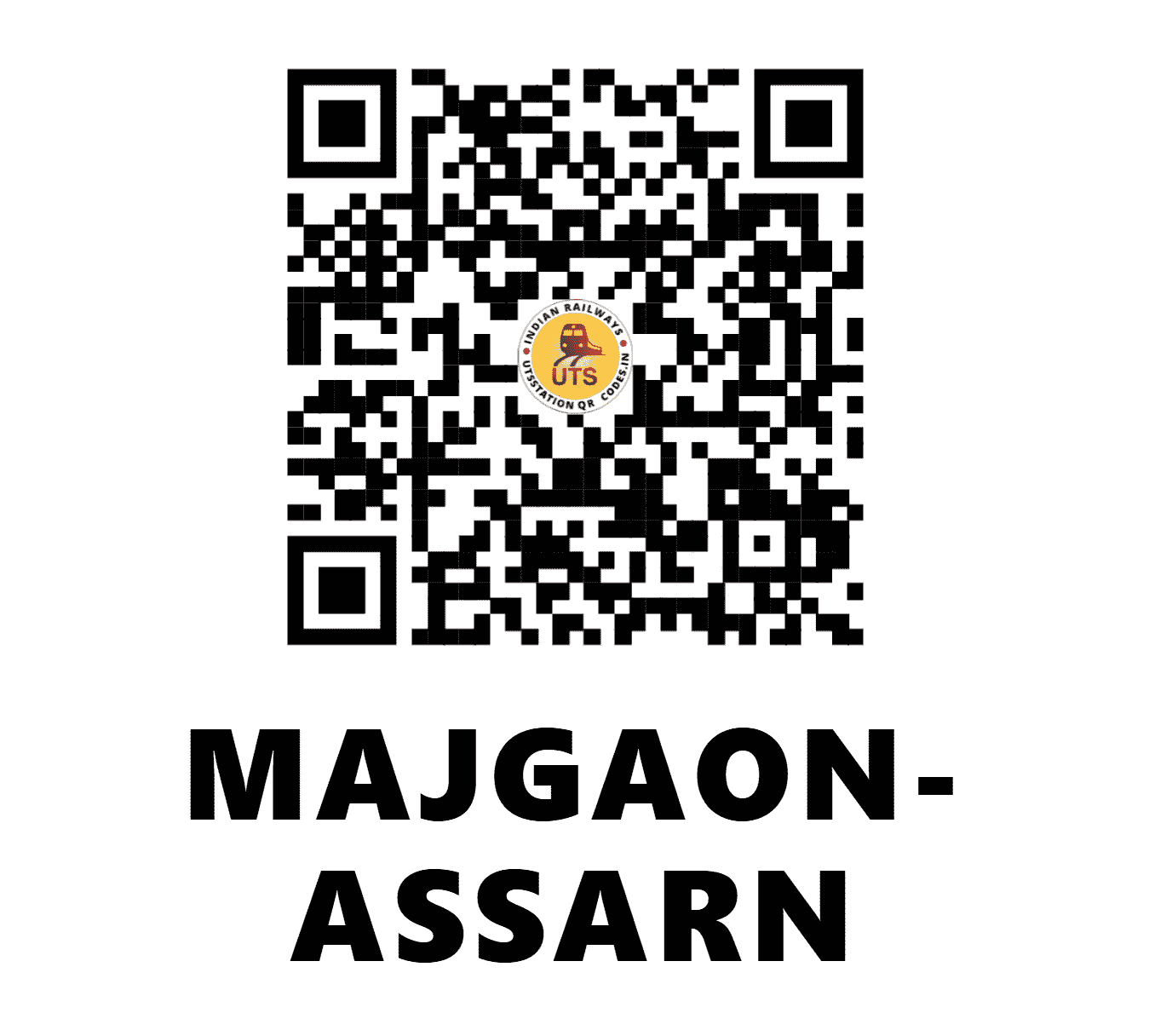 UTS QR Code for MAJGAON-ASSARN - MZQ - NF (ASSAM)