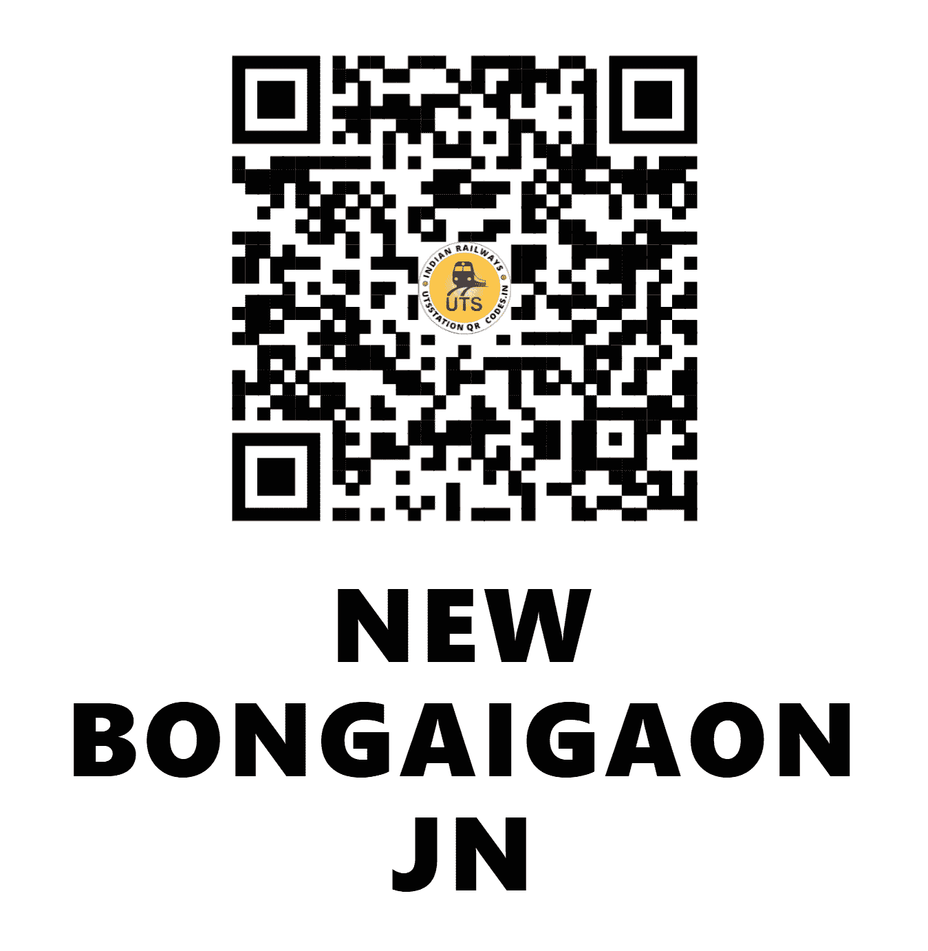 UTS QR Code for NEW BONGAIGAON JN - NBQ - NF (ASSAM)