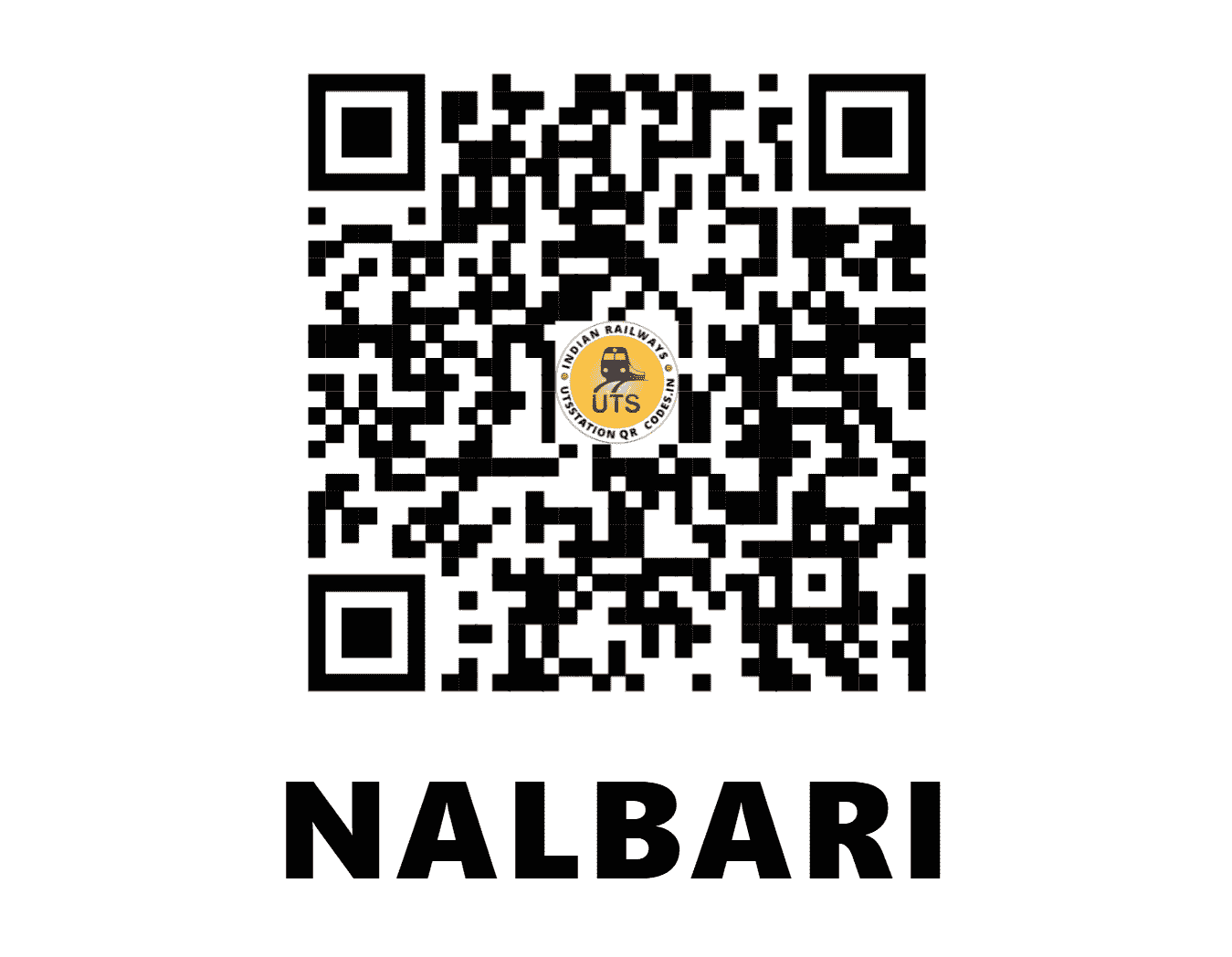 UTS QR Code for NALBARI - NLV - NF (ASSAM)