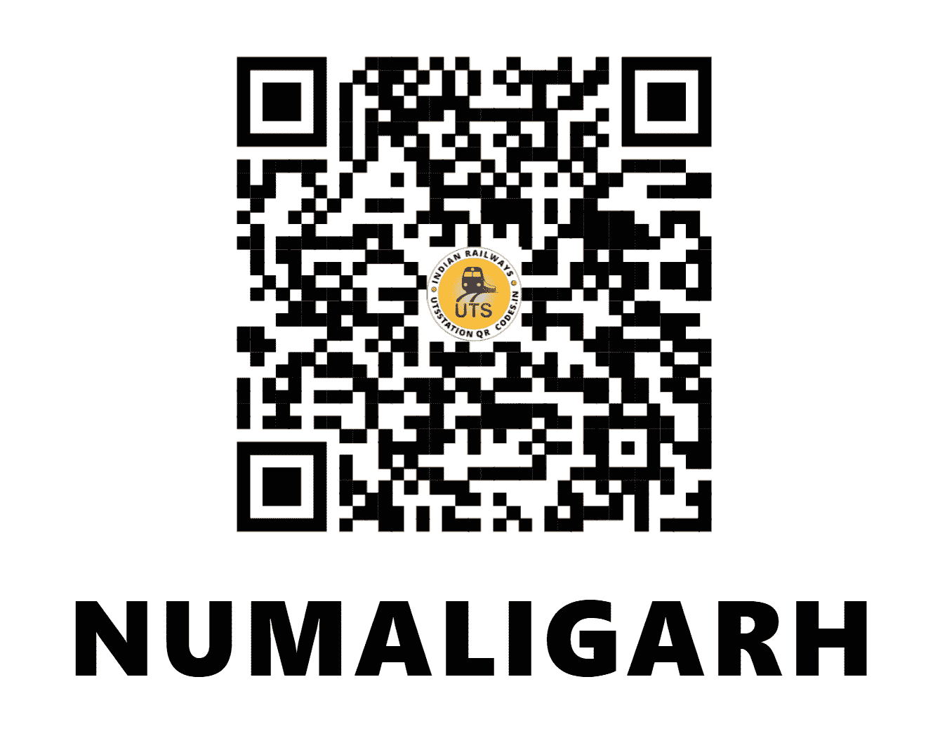 UTS QR Code for NUMALIGARH - NMGY - NF (ASSAM)