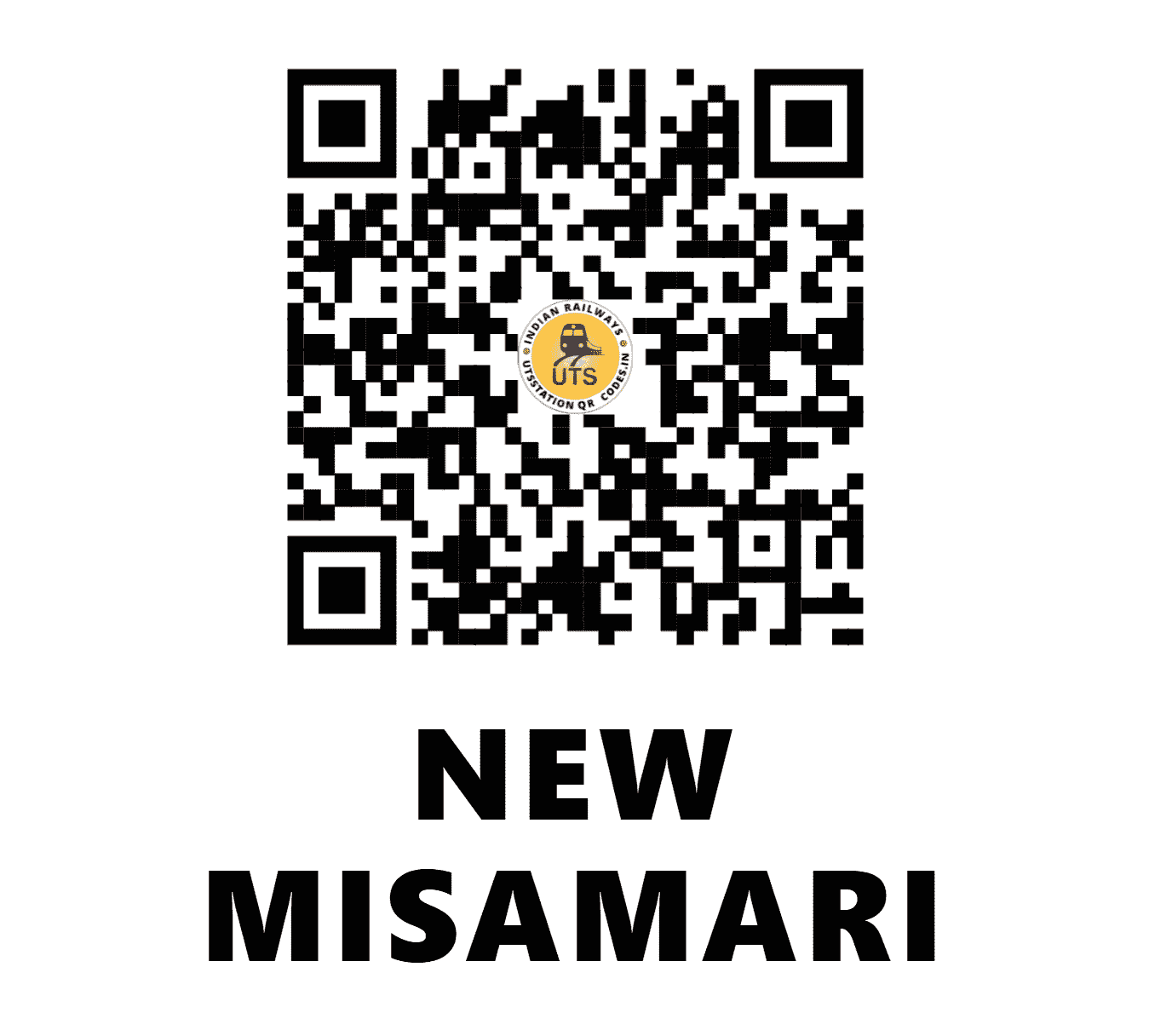 UTS QR Code for NEW MISAMARI - NMM - NF (ASSAM)