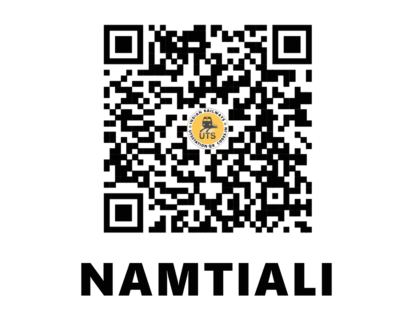 UTS QR Code for NAMTIALI - NMT - NF (ASSAM)
