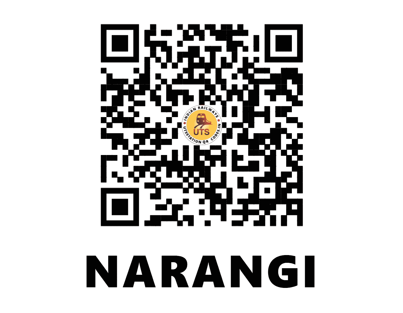 UTS QR Code for NARANGI - NNGE - NF (ASSAM)