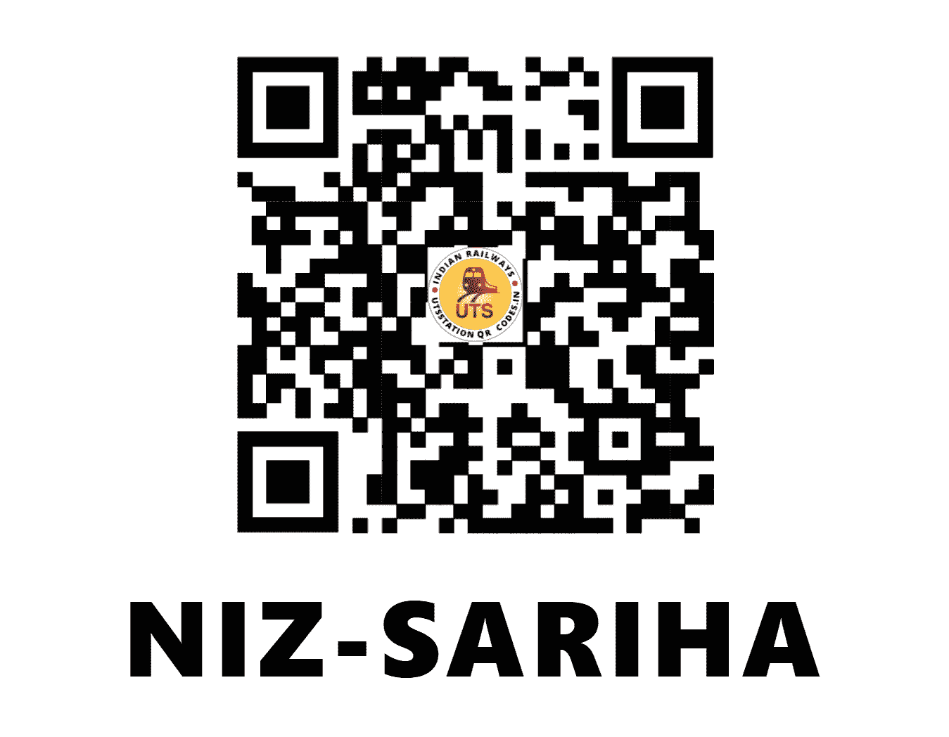 UTS QR Code for NIZ-SARIHA - NSRH - NF (ASSAM)