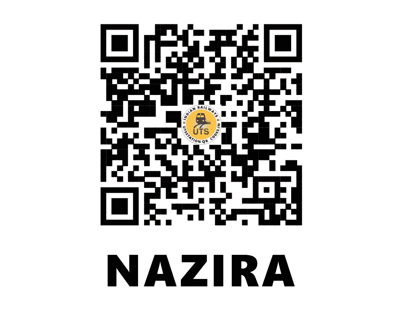 UTS QR Code for NAZIRA - NZR - NF (ASSAM)