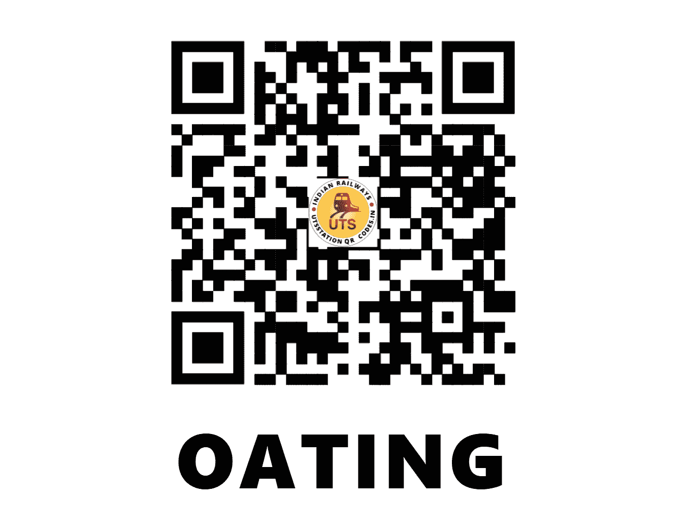 UTS QR Code for OATING - OTN - NF (ASSAM)