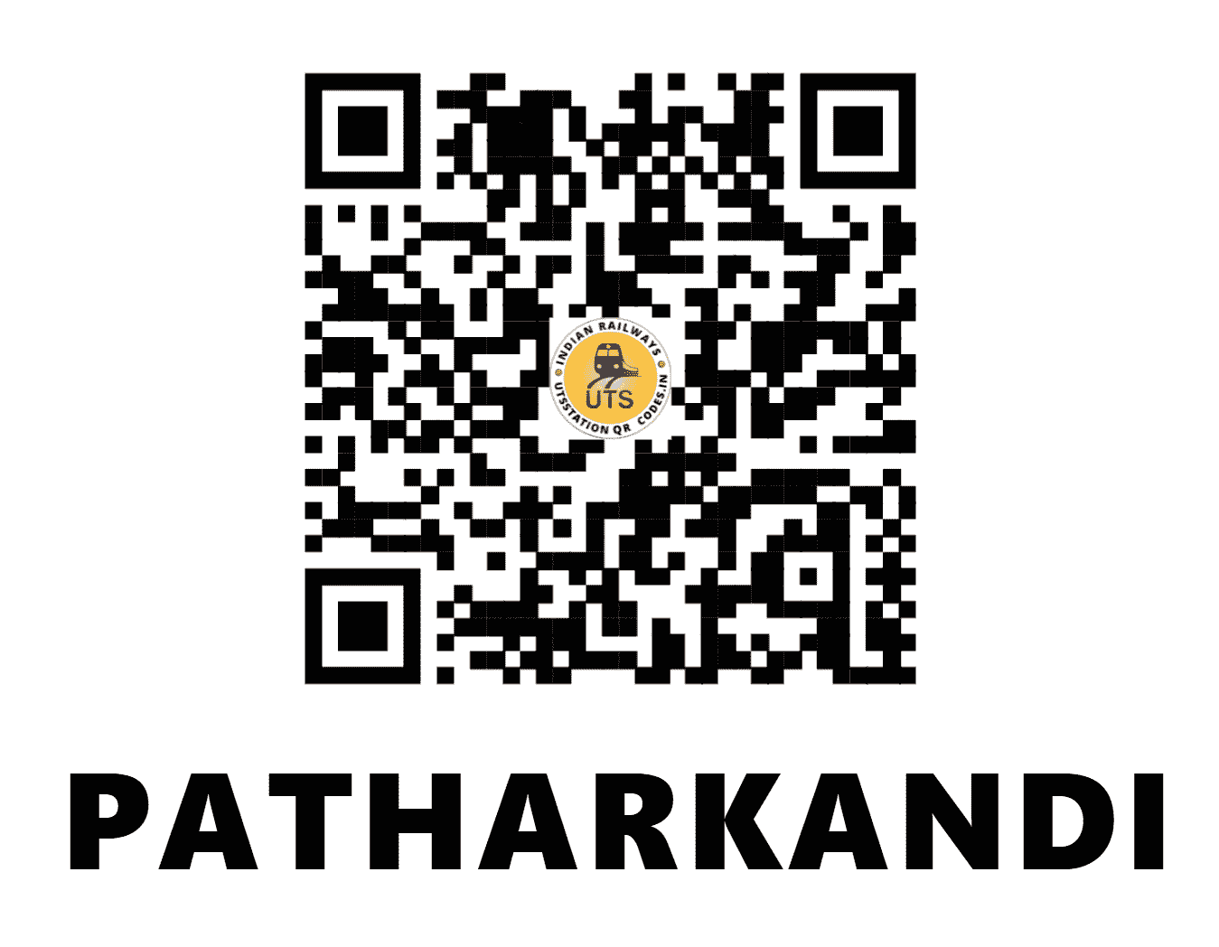 UTS QR Code for PATHARKANDI - PTKD - NF (ASSAM)