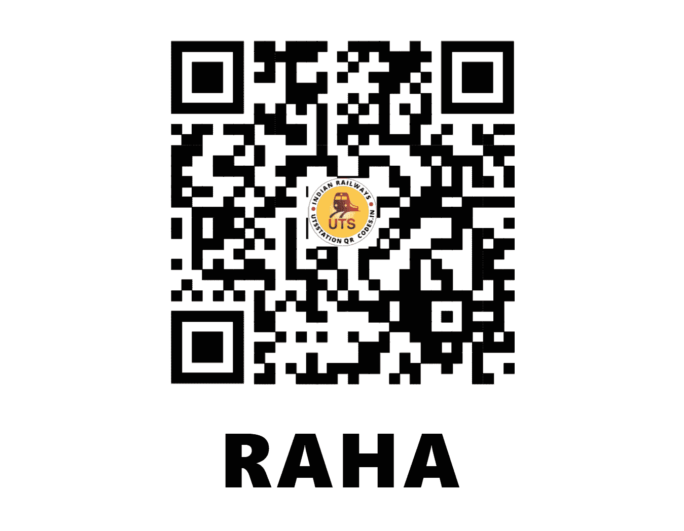 UTS QR Code for RAHA - RAHA - NF (ASSAM)