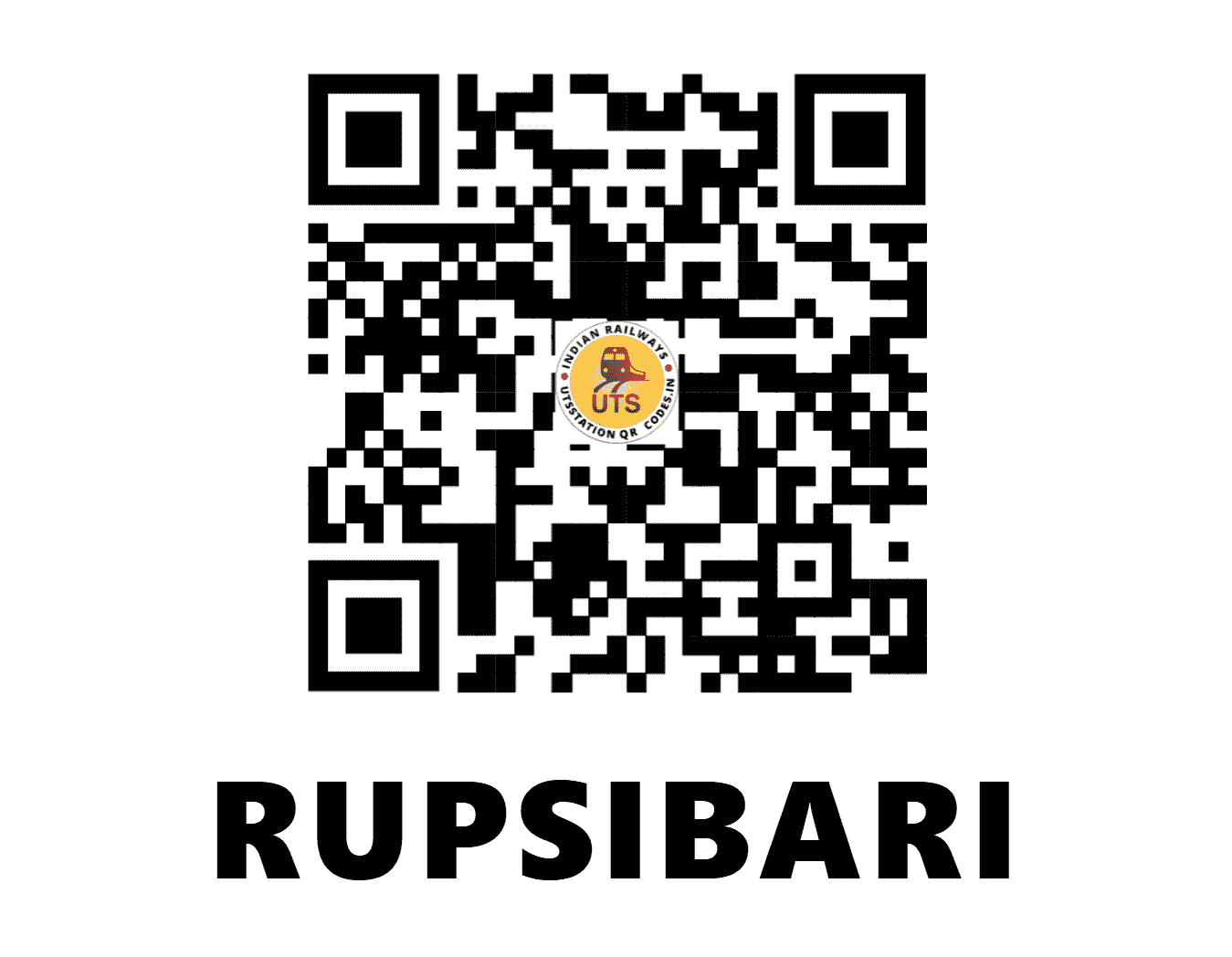 UTS QR Code for RUPSIBARI - RPB - NF (ASSAM)
