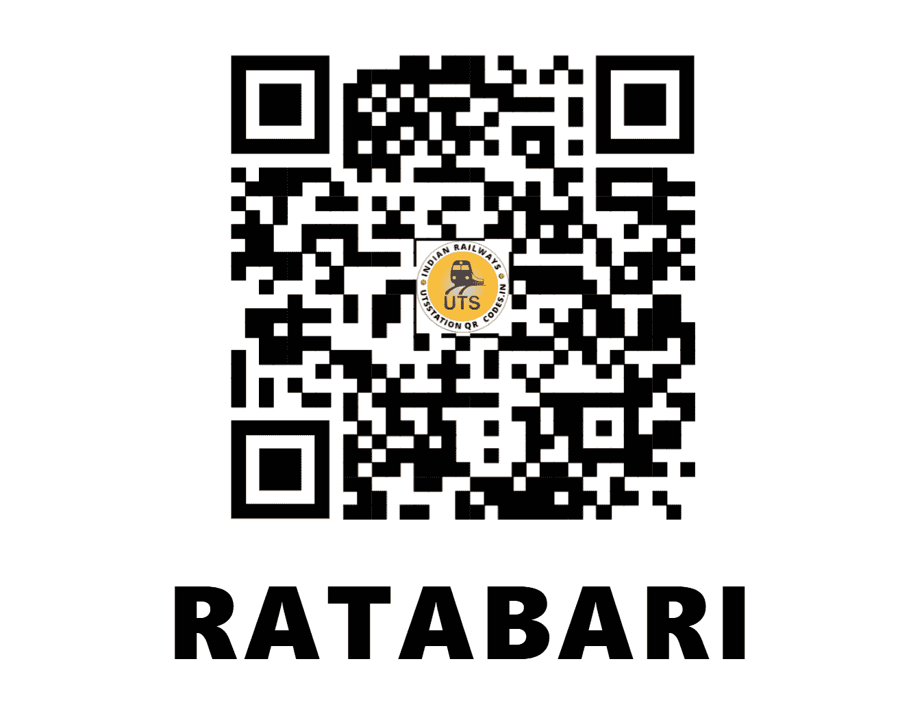 UTS QR Code for RATABARI - RTBR - NF (ASSAM)