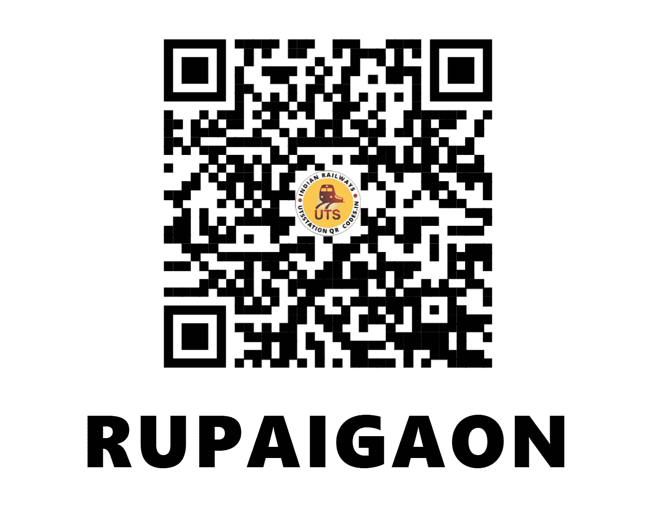 UTS QR Code for RUPAIGAON - RUP - NF (ASSAM)