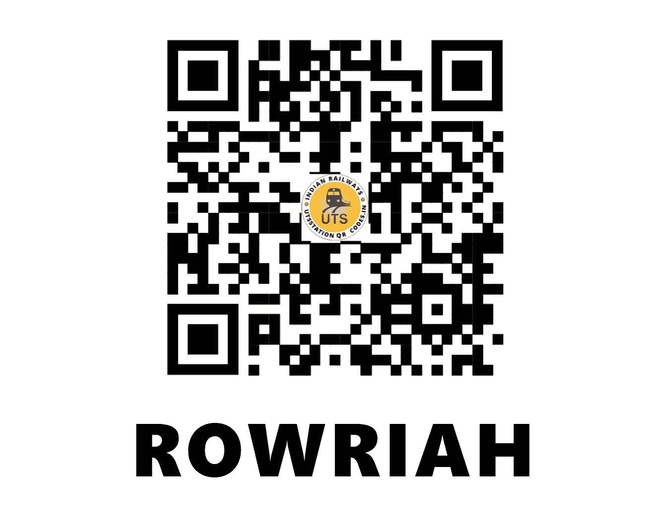 UTS QR Code for ROWRIAH - RWH - NF (ASSAM)