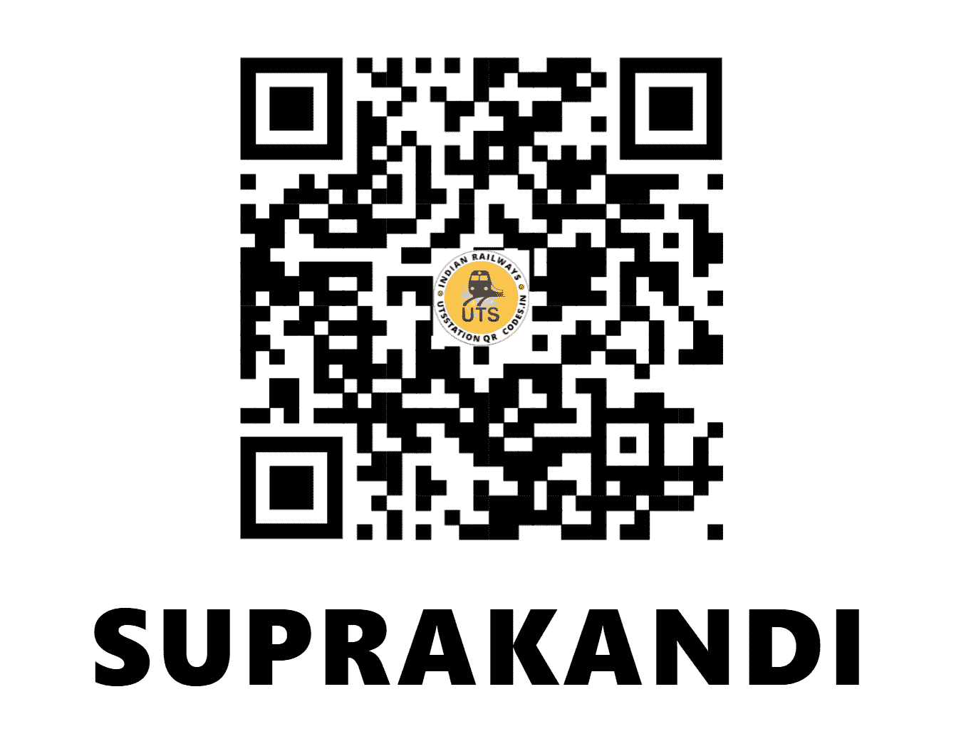 UTS QR Code for SUPRAKANDI - SAKD - NF (ASSAM)