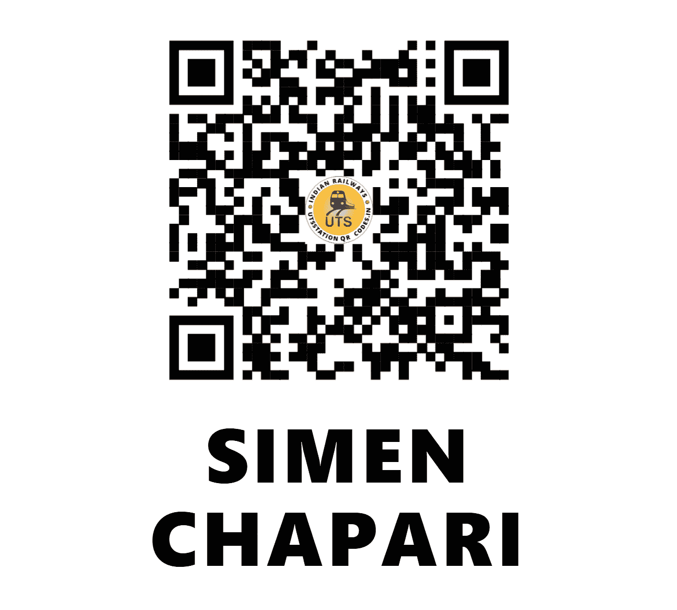 UTS QR Code for SIMEN CHAPARI - SMCP - NF (ASSAM)