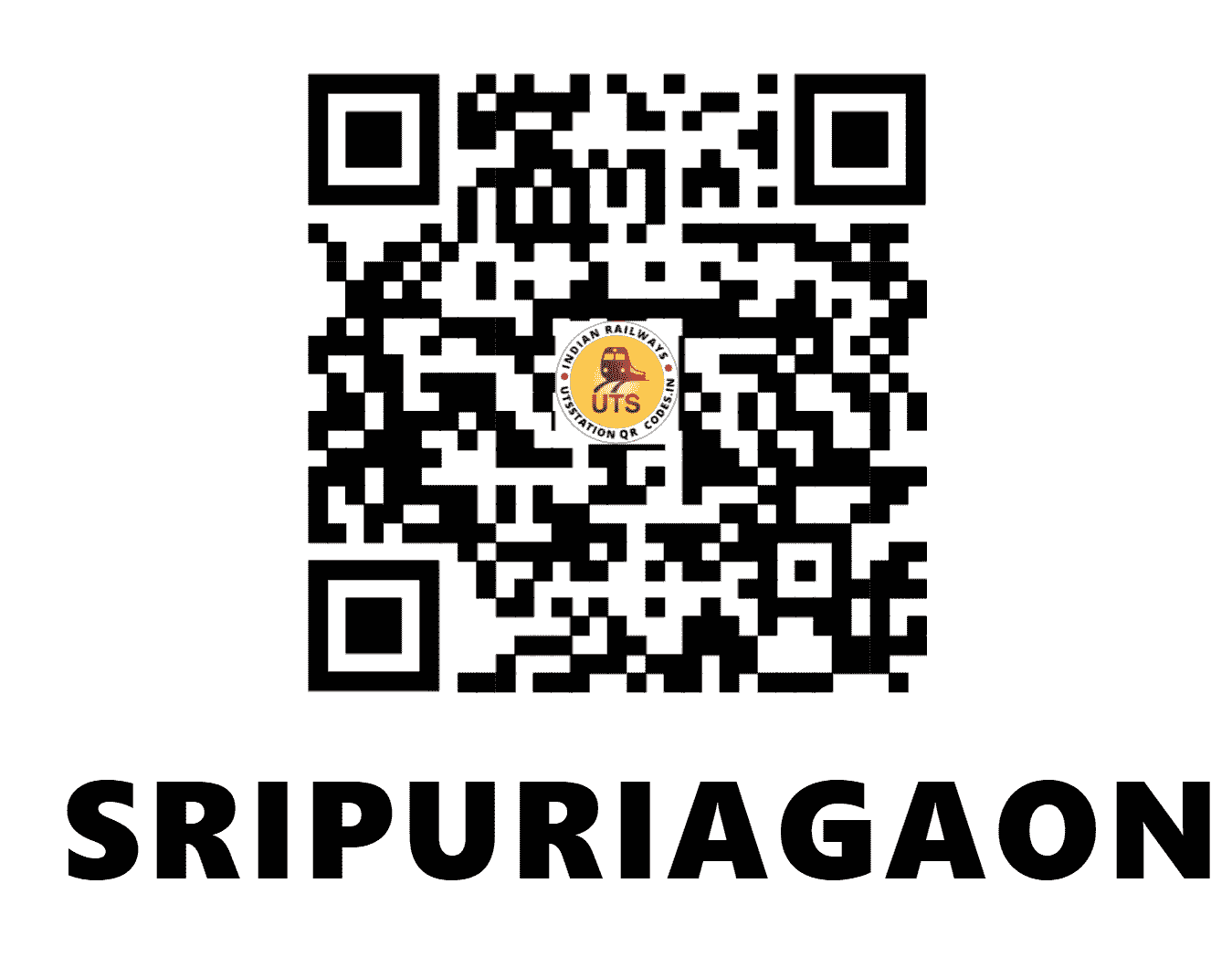 UTS QR Code for SRIPURIAGAON - SPGN - NF (ASSAM)