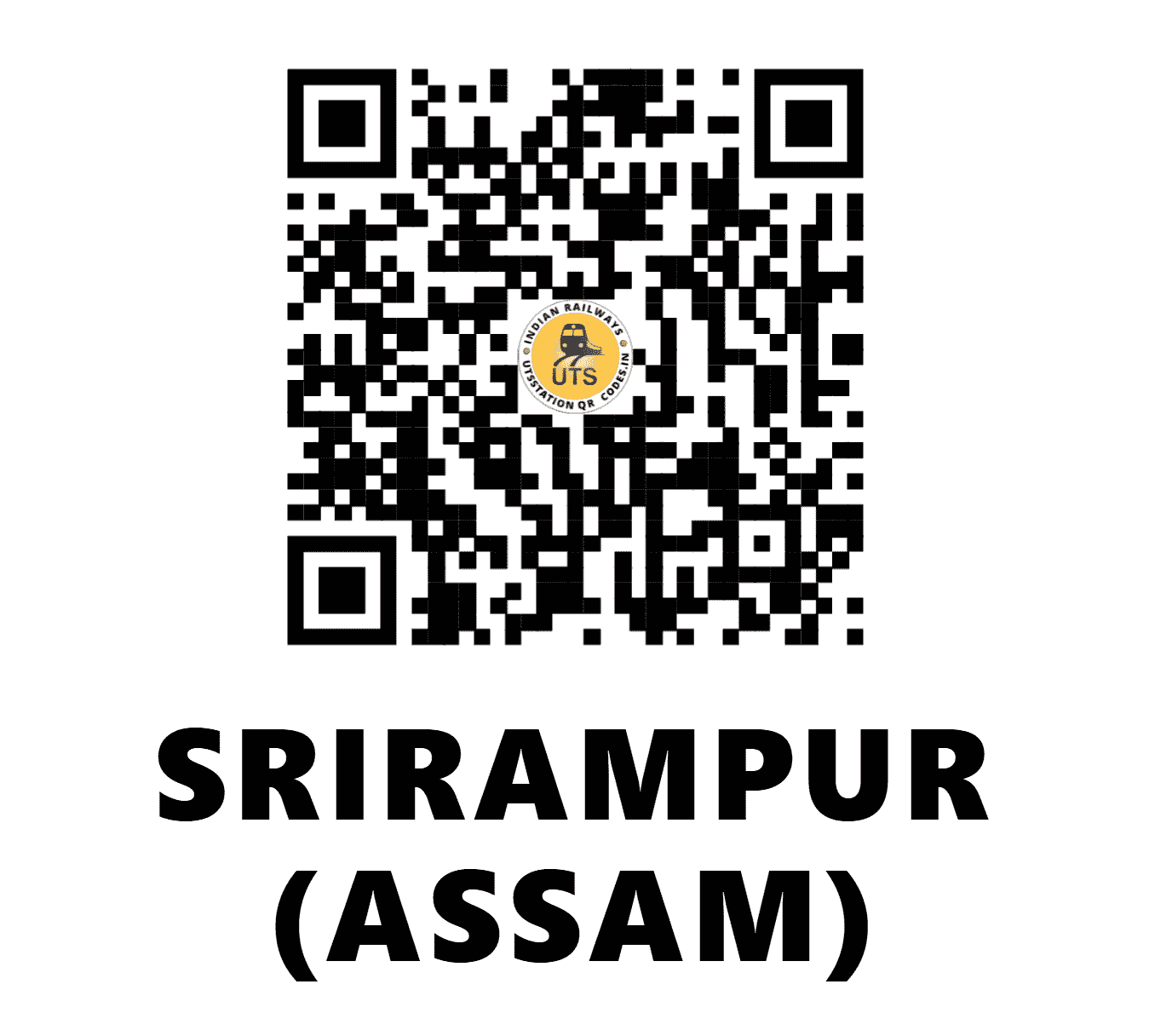 UTS QR Code for SRIRAMPUR (ASSAM) - SRPB - NF (ASSAM)