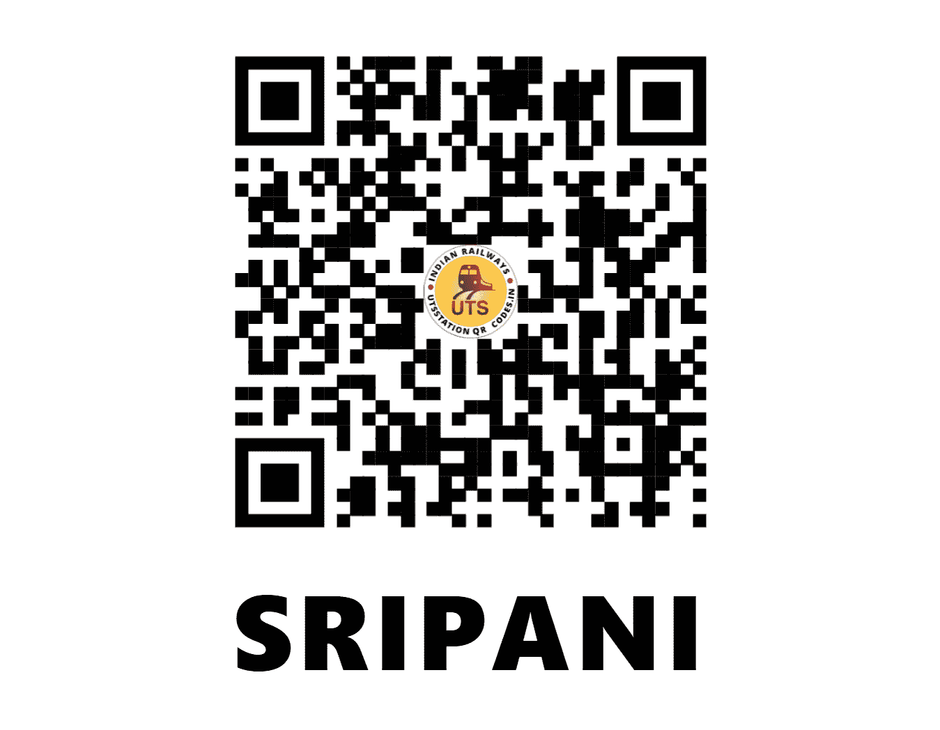 UTS QR Code for SRIPANI - SRPN - NF (ASSAM)