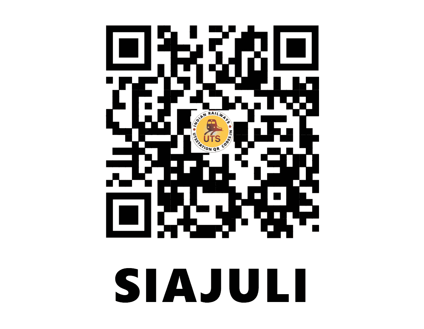 UTS QR Code for SIAJULI - SWJ - NF (ASSAM)