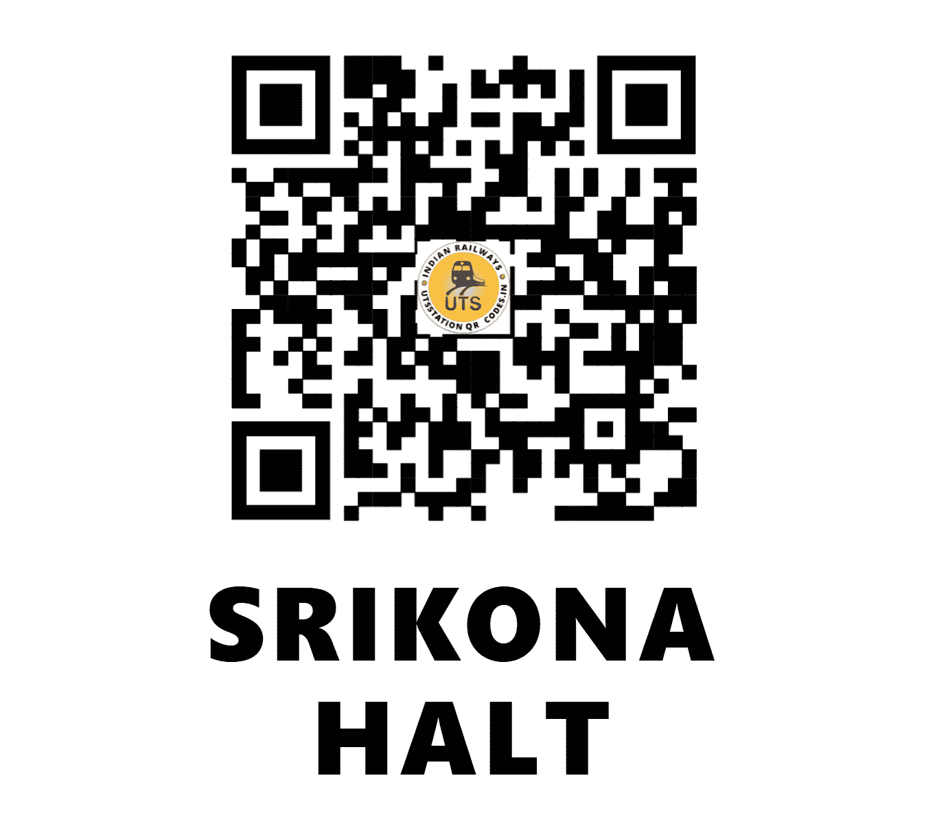 UTS QR Code for SRIKONA HALT - SXO - NF (ASSAM)