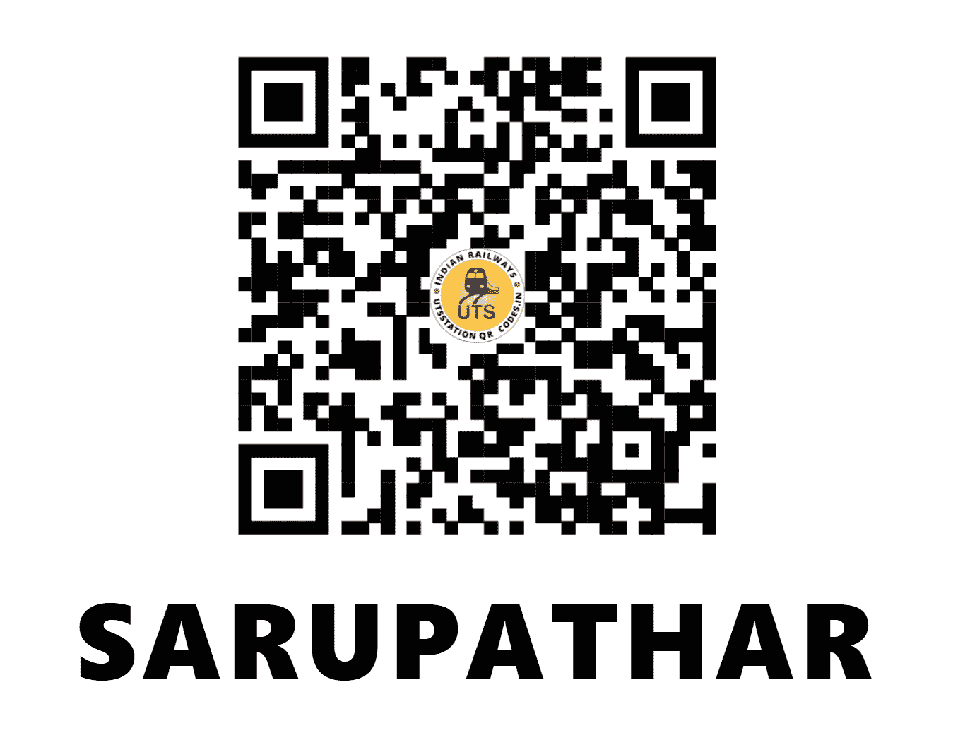 UTS QR Code for SARUPATHAR - SZR - NF (ASSAM)