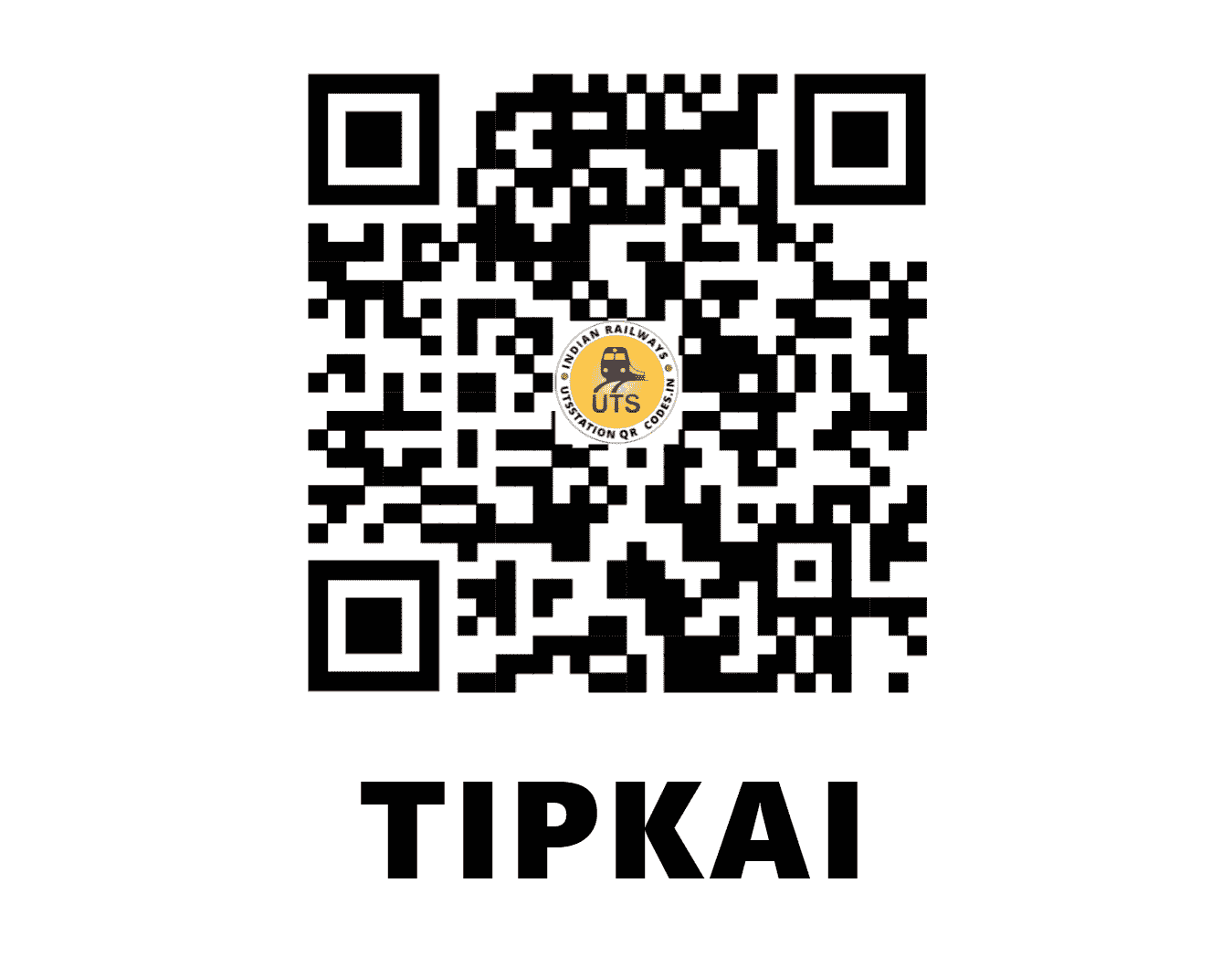 UTS QR Code for TIPKAI - TPK - NF (ASSAM)