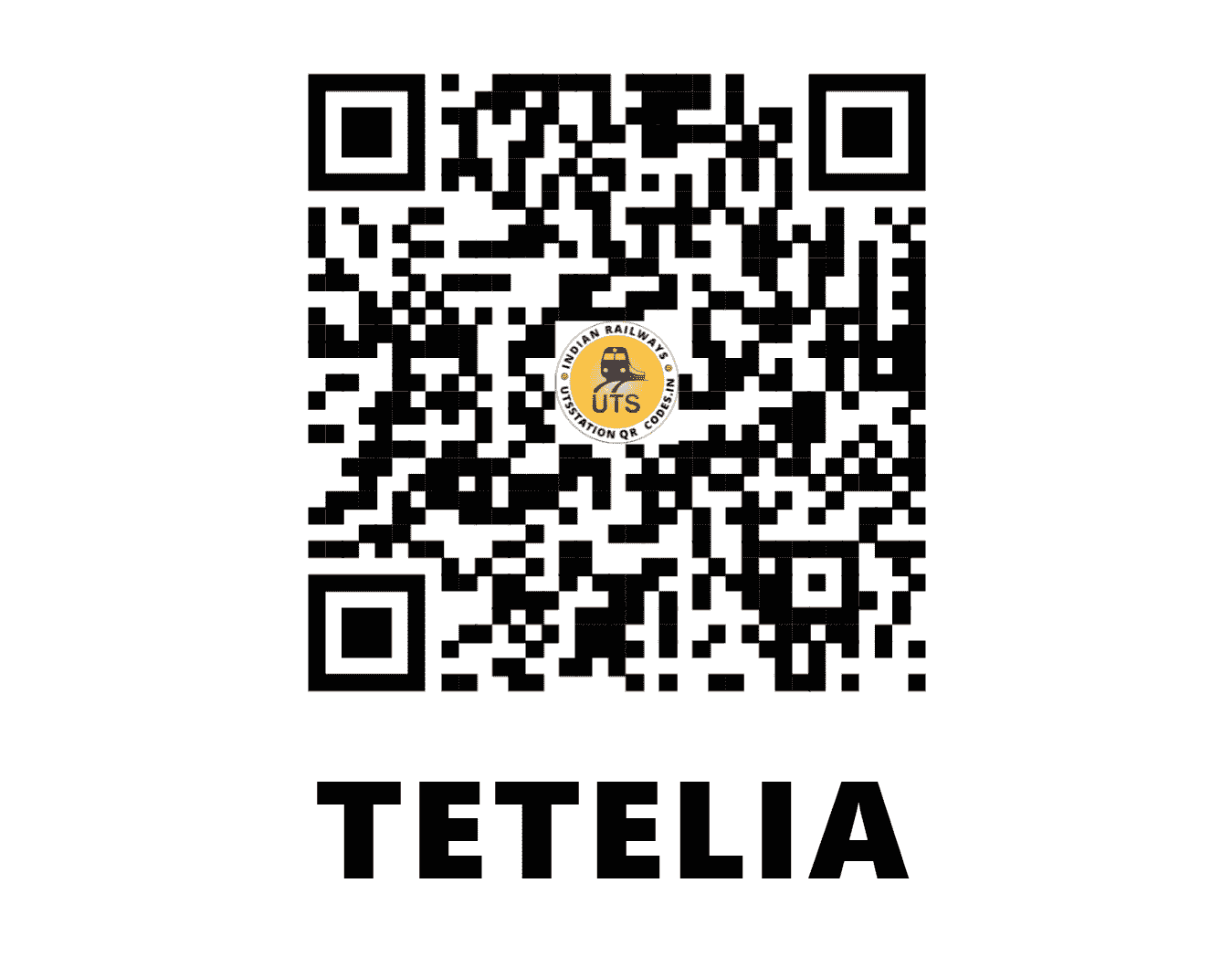 UTS QR Code for TETELIA - TTLA - NF (ASSAM)