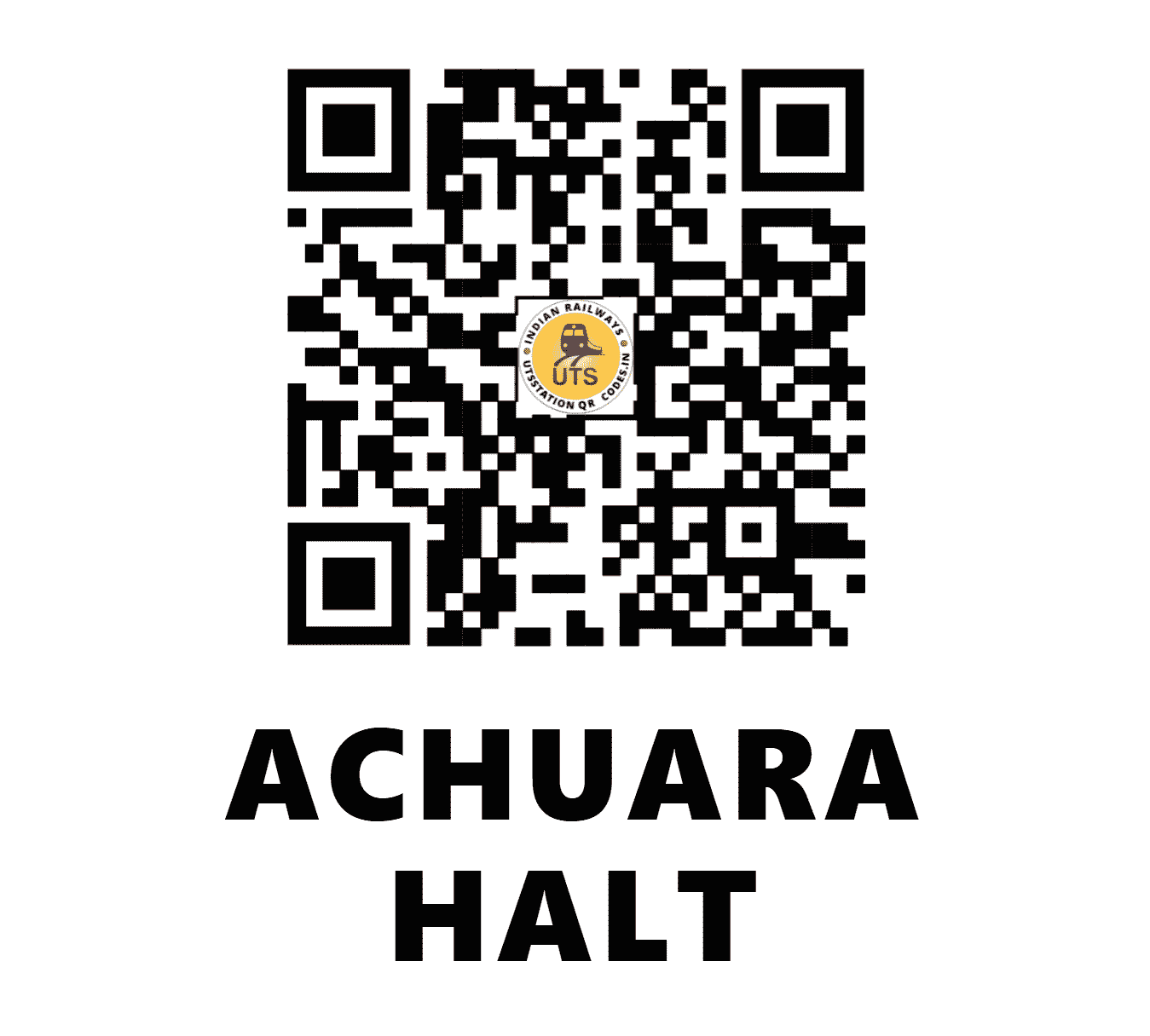 UTS QR Code for ACHUARA HALT - ACU - EC (BIHAR)