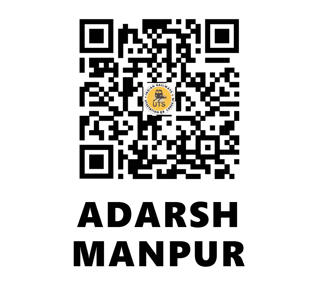 UTS QR Code for ADARSH MANPUR - AHMP - EC (BIHAR)