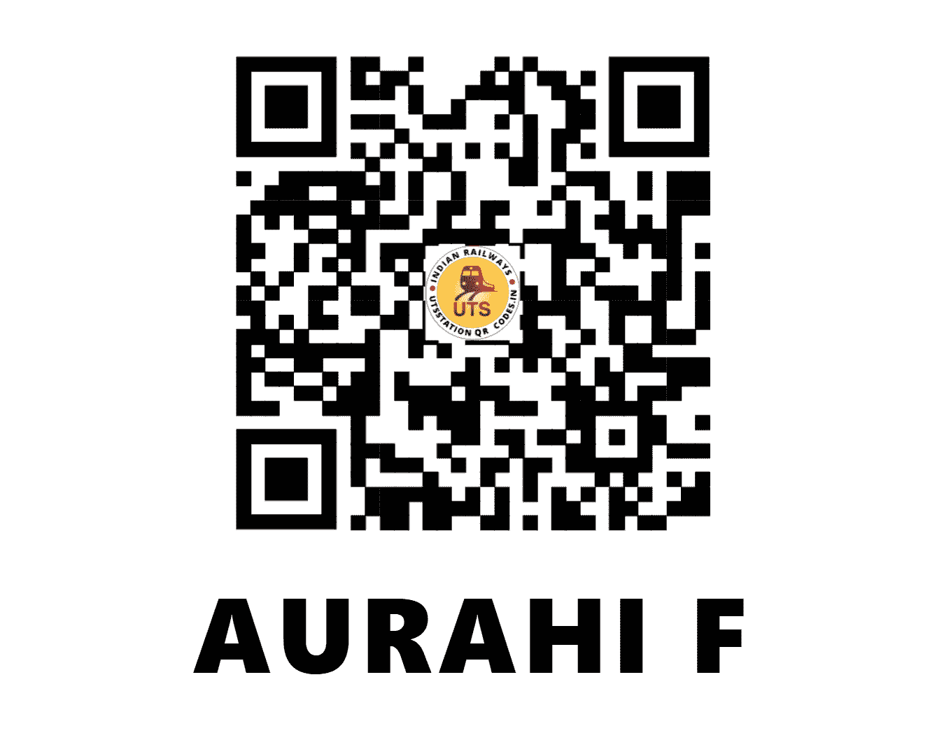 UTS QR Code for AURAHI F - AUI - EC (BIHAR)