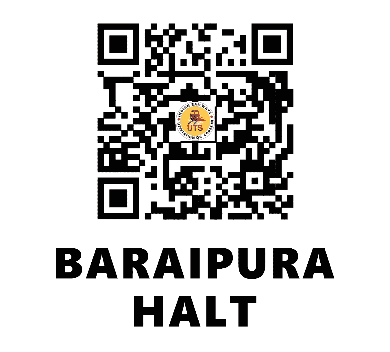 UTS QR Code for BARAIPURA HALT - BAPN - EC (BIHAR)