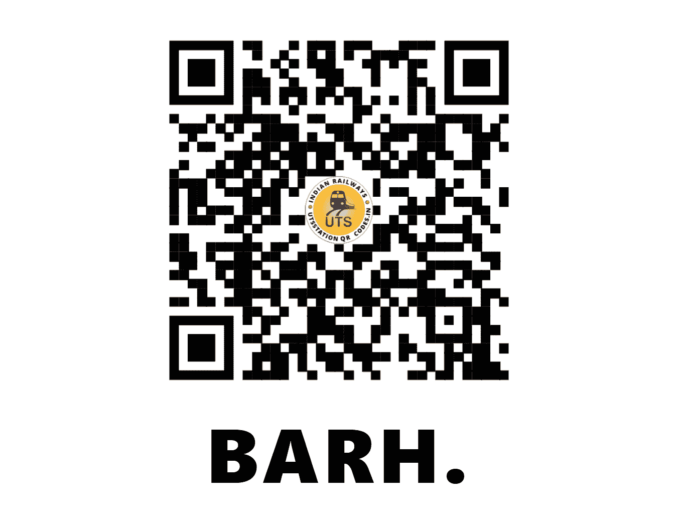 UTS QR Code for BARH. - BARH - EC (BIHAR)