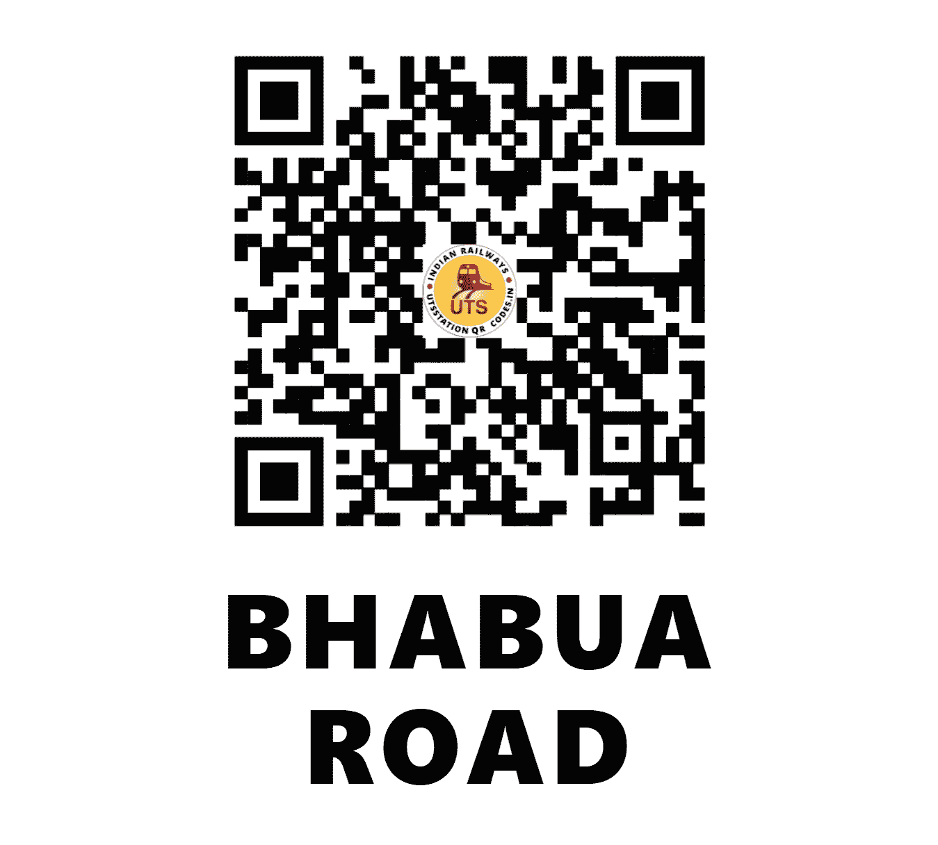 UTS QR Code for BHABUA ROAD - BBU - EC (BIHAR)