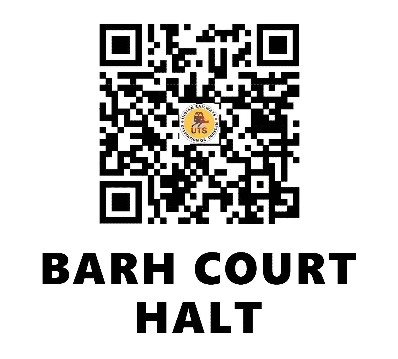 UTS QR Code for BARH COURT HALT - BCHT - EC (BIHAR)